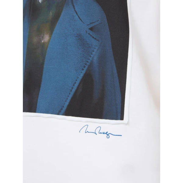 Max Mara Calca William Wegman Print T-Shirt in White | T-shirts | Luxury Shoes 