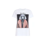 Max Mara Calca William Wegman Print T-Shirt in White Style 3 | T-shirts | Luxury Shoes 