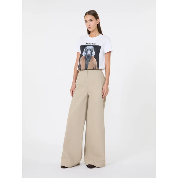 Max Mara Calca William Wegman Print T-Shirt in White Style 4 | T-shirts | Luxury Shoes 