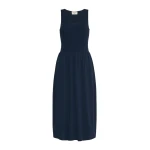 Max Mara Calibri Long Viscose Knit Dress in Navy | Maxi Dresses | Luxury Shoes 