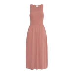 Max Mara Calibri Long Viscose Knit Dress in Terra Cotta | Maxi Dresses | Luxury Shoes 