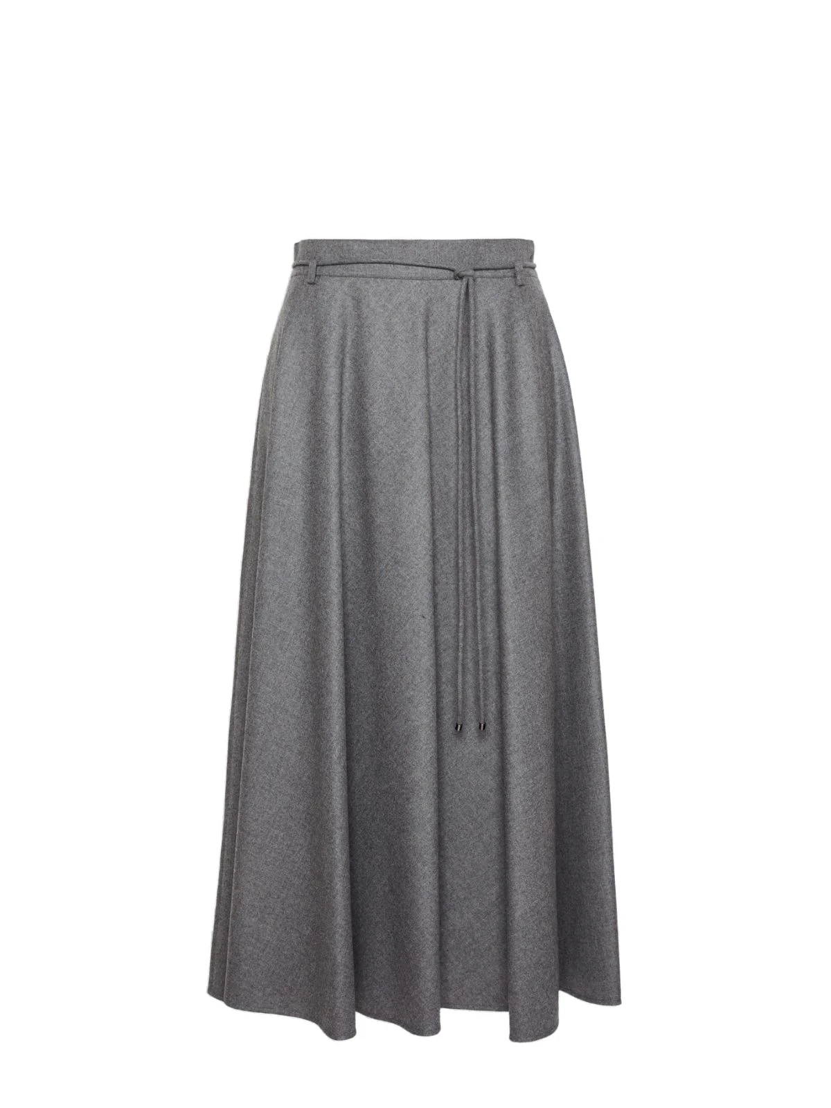 Max Mara Califfo Flared Cashmere Foule Skirt in Medium Grey Max Mara Califfo Flared Cashmere Foule Skirt in Medium Grey | Maxi Skirts | Luxury Shoes