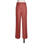 Max Mara Calte Wool Gabardine Trousers in Red | Tailored pants | Luxury Shoes 
