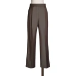 Max Mara Calte Wool Gabardine Trousers in Tobacco | Tailored pants | Luxury Shoes 
