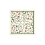 Max Mara Camice Printed Wool and Silk Foulard in White | Scarves | Luxury Shoes 