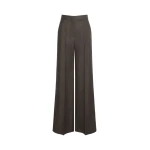 Max Mara Campo Denim-Look Wool Trousers in Black | Denim | Luxury Shoes 