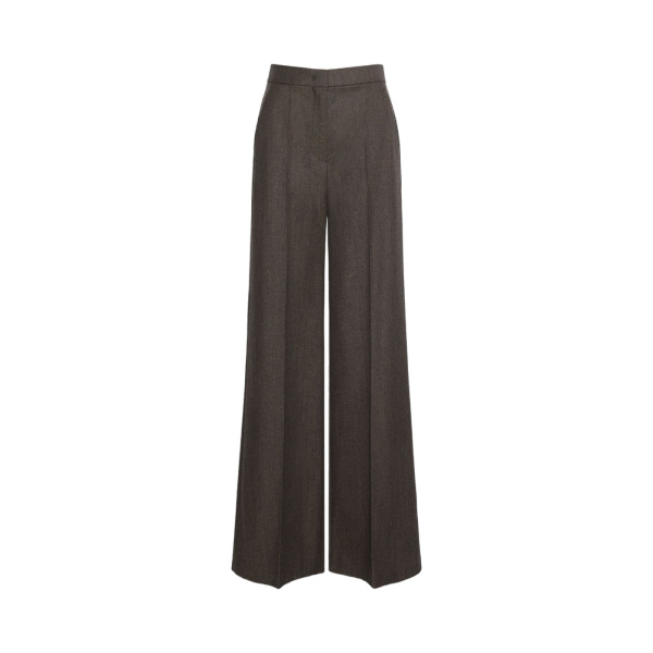 Max Mara Campo Denim-Look Wool Trousers in Black | Denim | Luxury Shoes 