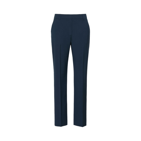 Max Mara Canon Stretch Wool Cigarette Trousers in Navy | Tailored pants | Luxury Shoes 