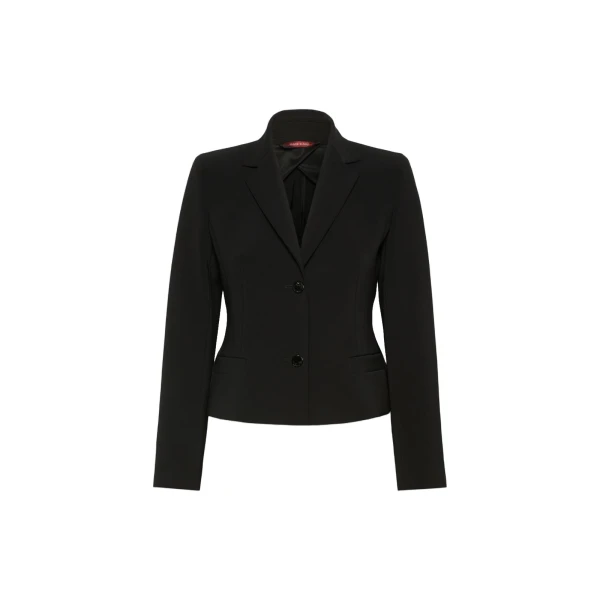 Max Mara Cantico Technical Cady Jacket in Black | Blazers | Luxury Shoes 