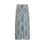 Max Mara Canzone Printed Silk Twill Trousers in Ultramarine | Wide leg pants | Luxury Shoes 