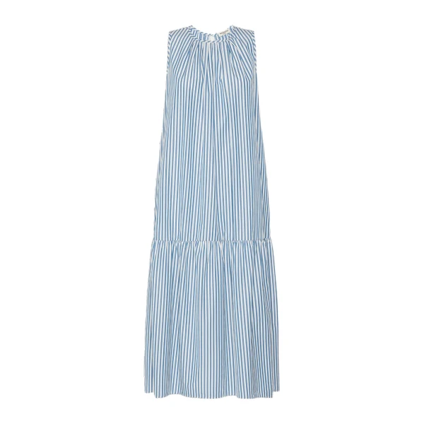Max Mara Capo Long Cotton Poplin Dress in Cornflower Blue | Maxi Dresses | Luxury Shoes 