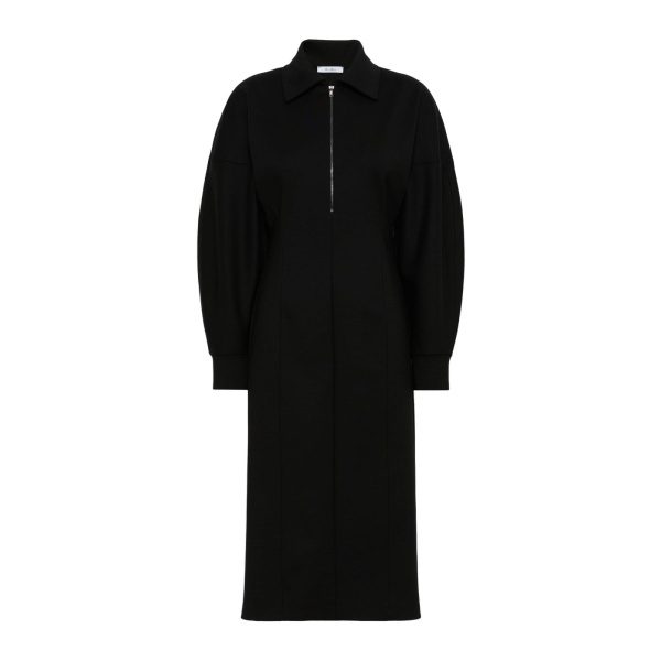 Max Mara Capo Wool and Lyocell Jersey Dress in Black | Maxi Dresses | Luxury Shoes 