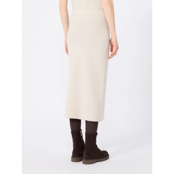 Max Mara Carbone Wool and Cashmere Pencil Skirt in Beige | Pencil Skirts | Luxury Shoes 