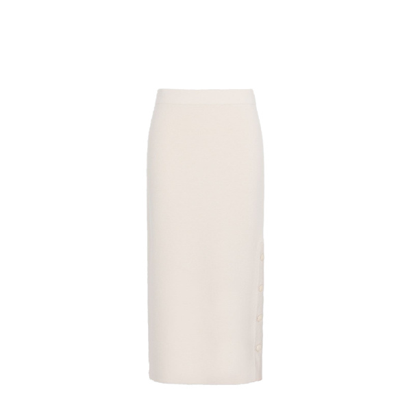 Max Mara Carbone Wool and Cashmere Pencil Skirt in Beige | Pencil Skirts | Luxury Shoes 