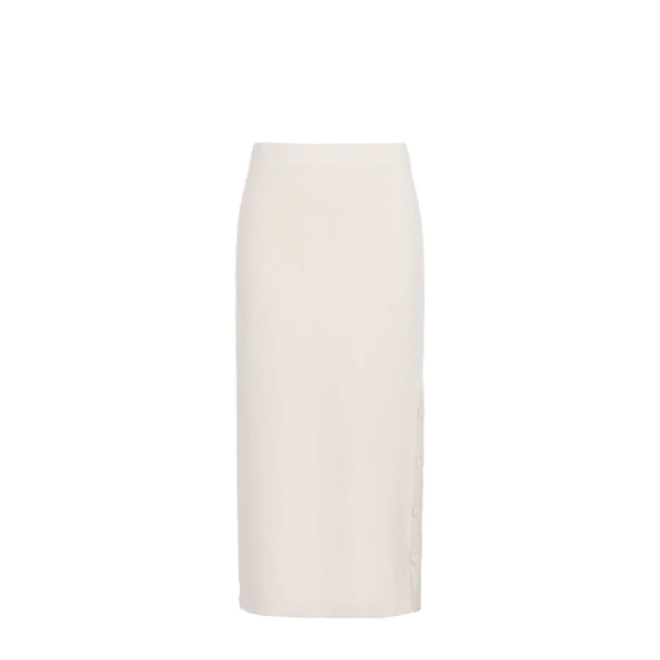 Max Mara Carbone Wool and Cashmere Pencil Skirt in Beige | Pencil Skirts | Luxury Shoes 