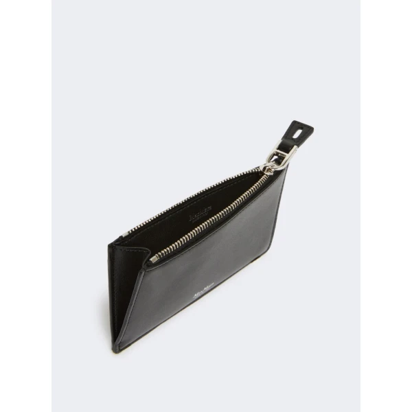 Max Mara Cardholder Leather Card Holder in Black | Wallets & Purses | Luxury Shoes 