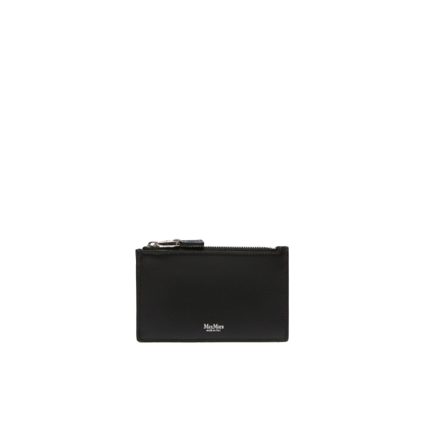 Max Mara Cardholder Leather Card Holder in Black | Wallets & Purses | Luxury Shoes 