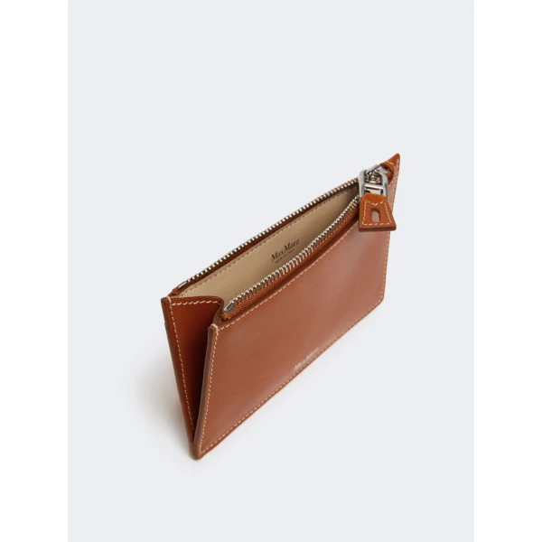 Max Mara Cardholder Leather Card Holder in Rust | Wallets & Purses | Luxury Shoes 