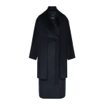 Max Mara Carisma Double Wool and Cashmere Robe Coat in Midnight Blue | Wool Coat | Luxury Shoes 