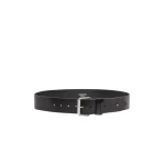 Max Mara Carnet Wide Leather Belt in Black | Belts | Luxury Shoes 