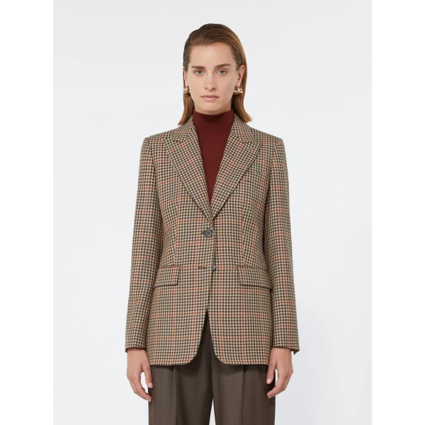 Max Mara Caro Single-Breasted Wool Twill Blazer in Camel | Blazers | Luxury Shoes 