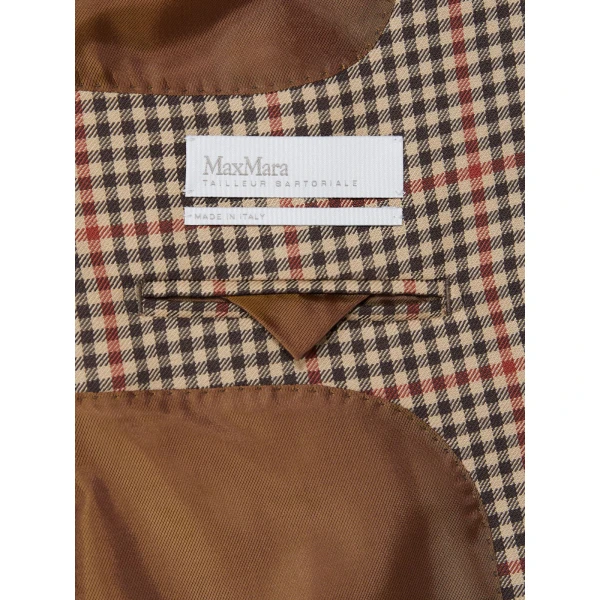 Max Mara Caro Single-Breasted Wool Twill Blazer in Camel | Blazers | Luxury Shoes 