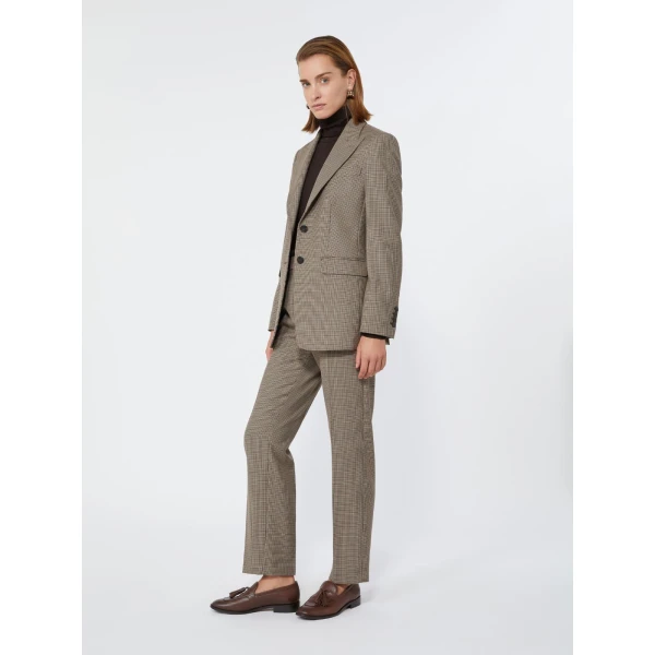 Max Mara Caro Single-Breasted Wool Twill Blazer in Sand | Blazers | Luxury Shoes 