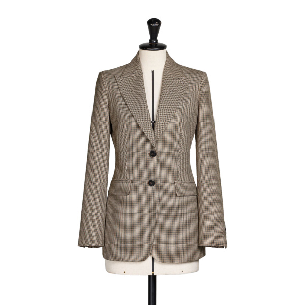 Max Mara Caro Single-Breasted Wool Twill Blazer in Sand | Blazers | Luxury Shoes 