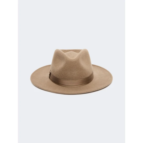 Max Mara Carpa Wool and Cashmere Felt Hat in Beige | Hats | Luxury Shoes 
