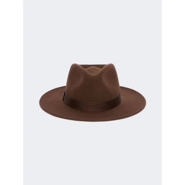 Max Mara Carpa Wool and Cashmere Felt Hat in Rust | Hats | Luxury Shoes 