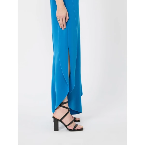 Max Mara Cartone Sleeveless Cady Jumpsuit in Ocean Blue | Jumpsuit | Luxury Shoes 