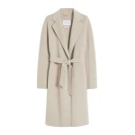 Max Mara Cashmere Robe Coat in Sand | Wool Coat | Luxury Shoes 