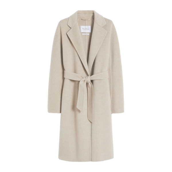 Max Mara Cashmere Robe Coat in Sand | Wool Coat | Luxury Shoes 