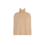 Max Mara Cashmere Turtleneck Cape in Camel | Coats | Luxury Shoes 