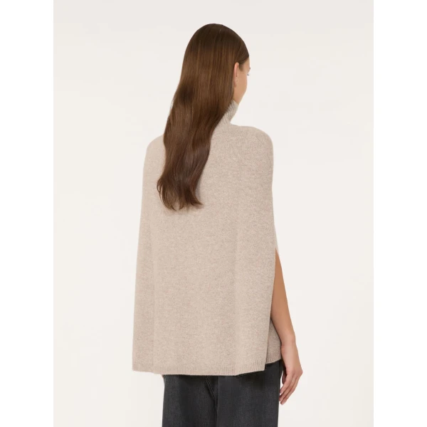 Max Mara Cashmere Turtleneck Cape in Honey | Coats | Luxury Shoes 