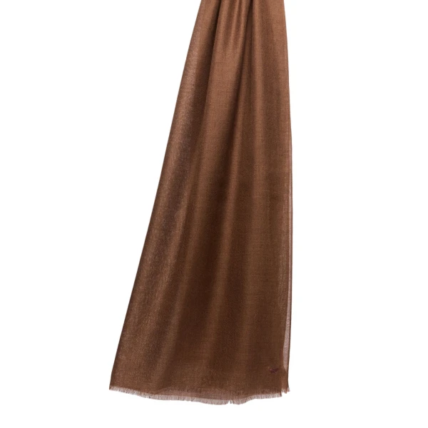 Cashmere and Silk Stole in Brown