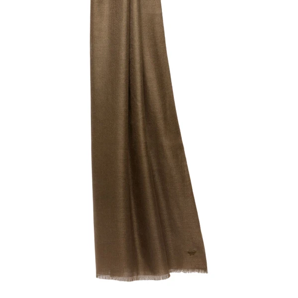 Max Mara Cashmere and Silk Stole in Olive Green | Scarves | Luxury Shoes 