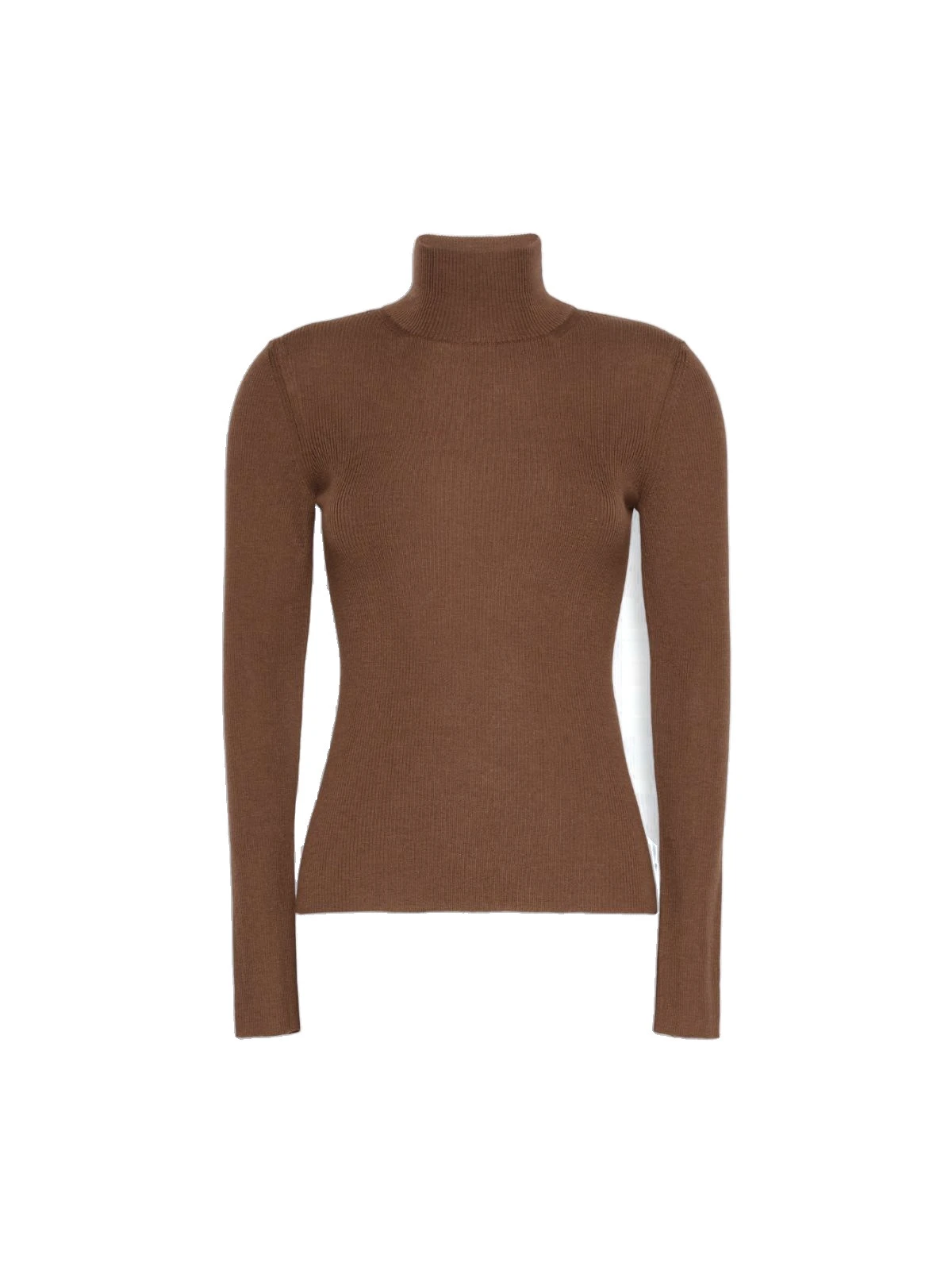 Max Mara Cavallo Wool Yarn Polo-Neck Sweater in Brown Max Mara Cavallo Wool Yarn Polo-Neck Sweater in Brown | Turtlenecks | Luxury Shoes