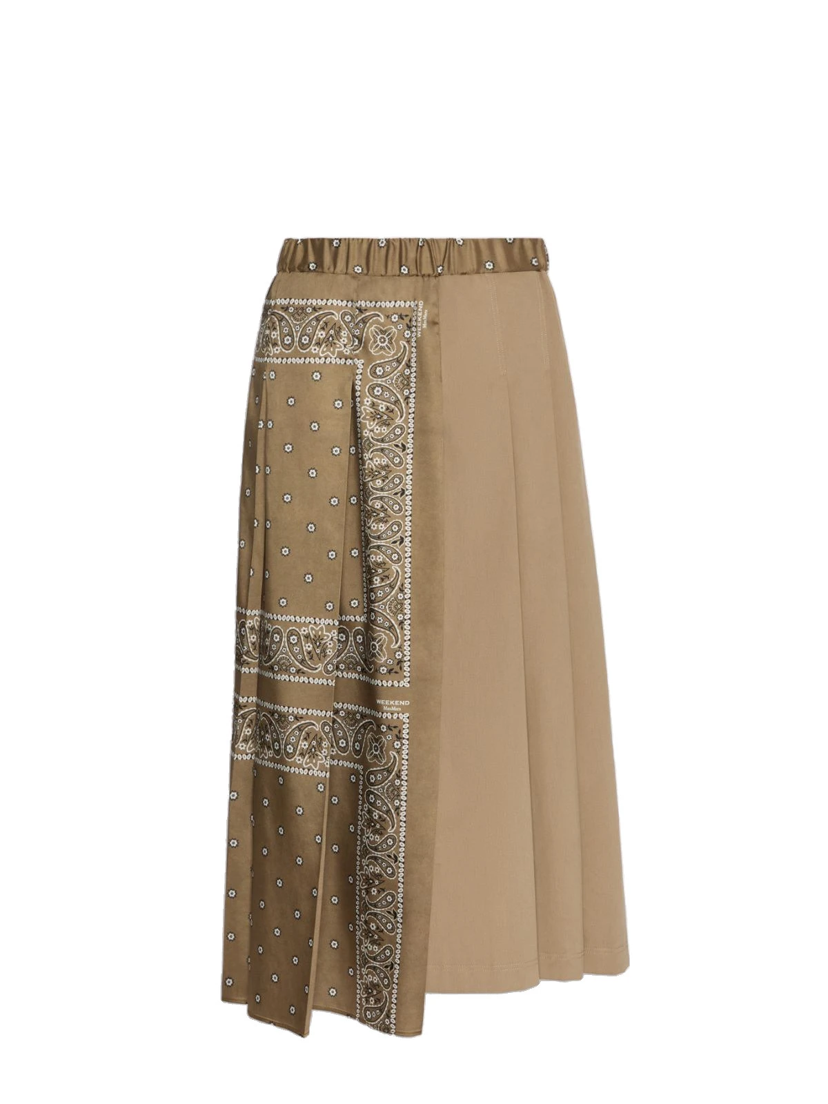 Max Mara Ceci Printed Twill and Cotton Drill Skirt in Tobacco Max Mara Ceci Printed Twill and Cotton Drill Skirt in Tobacco | Pleated Skirts | Luxury Shoes