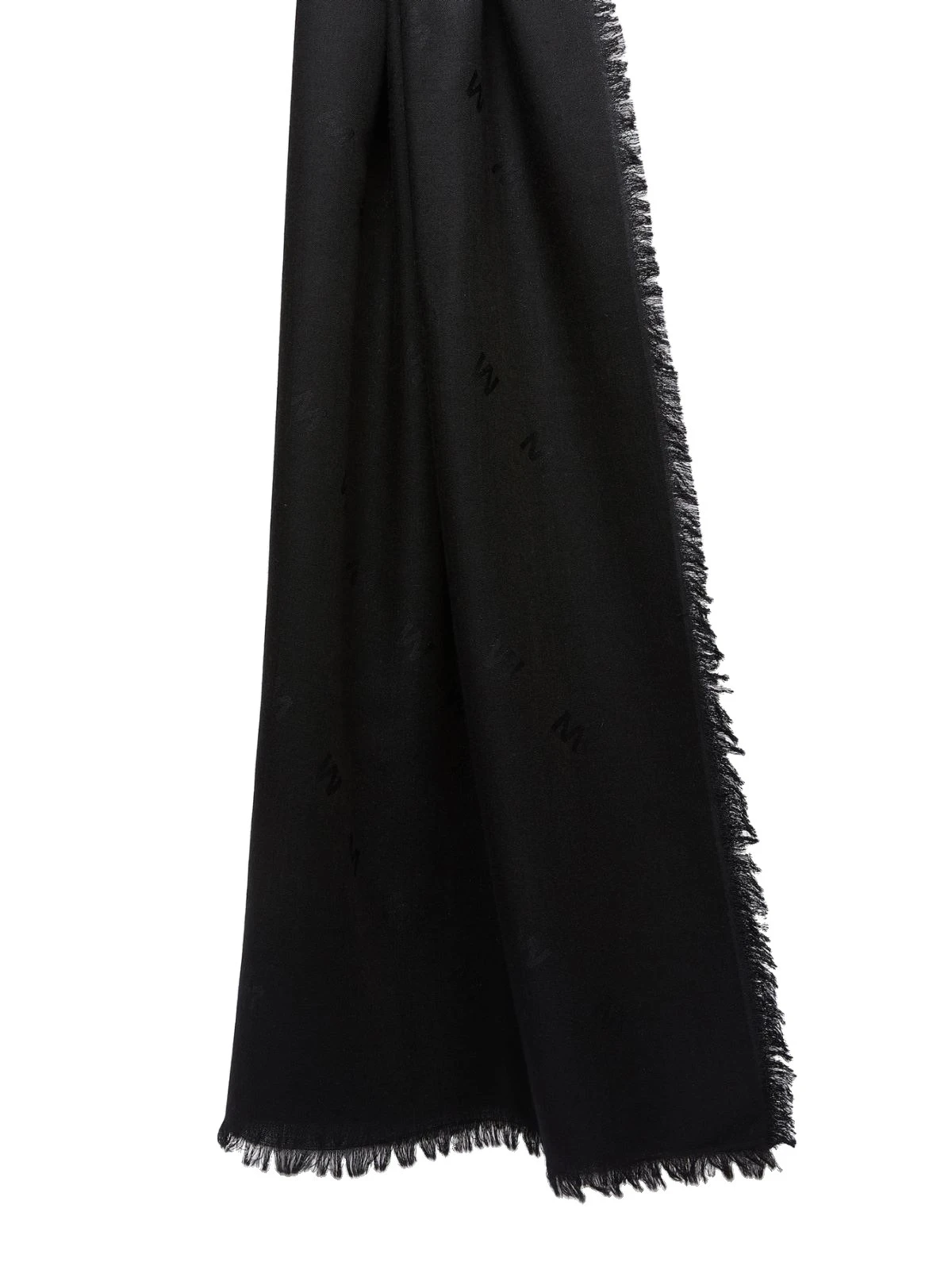 Max Mara Cedro Jacquard Wool and Silk Shawl in Black Max Mara Cedro Jacquard Wool and Silk Shawl in Black | Scarves | Luxury Shoes
