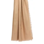 Max Mara Cedro Jacquard Wool and Silk Shawl in Camel | Scarves | Luxury Shoes 