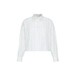 Max Mara Certosa Cotton Shirt with Contrasting Back in Brown | Shirts | Luxury Shoes 