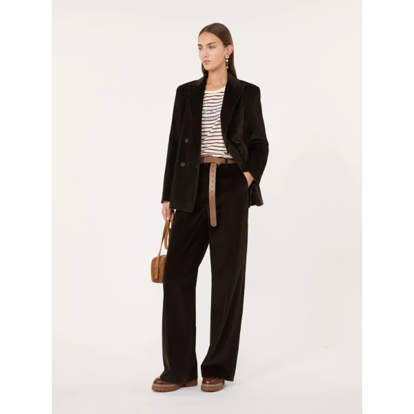 Max Mara Cestino Long Sleeved Jersey T-Shirt in Bordeaux | T-shirts | Luxury Shoes 