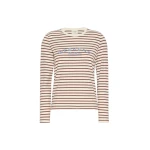 Max Mara Cestino Long Sleeved Jersey T-Shirt in Bordeaux | T-shirts | Luxury Shoes 