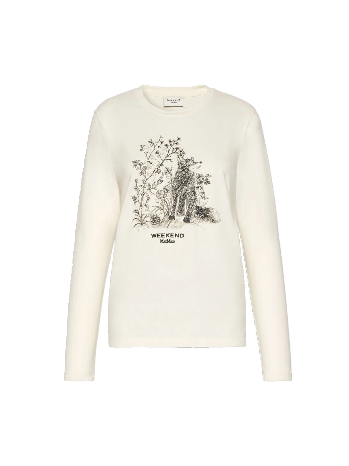 Max Mara Cestino Long Sleeved Jersey T-Shirt in Ivory Max Mara Cestino Long Sleeved Jersey T-Shirt in Ivory | T-shirts | Luxury Shoes