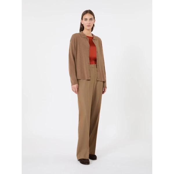 Max Mara Chiara Wool Cardigan in Camel | Cardigan | Luxury Shoes 