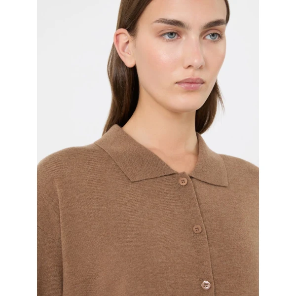 Max Mara Chiara Wool Cardigan in Camel | Cardigan | Luxury Shoes 