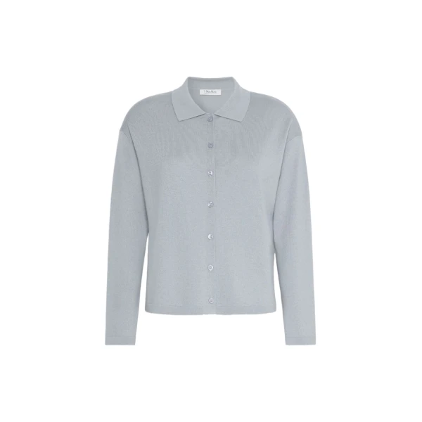 Max Mara Chiara Wool Cardigan in Light Blue | Cardigan | Luxury Shoes 