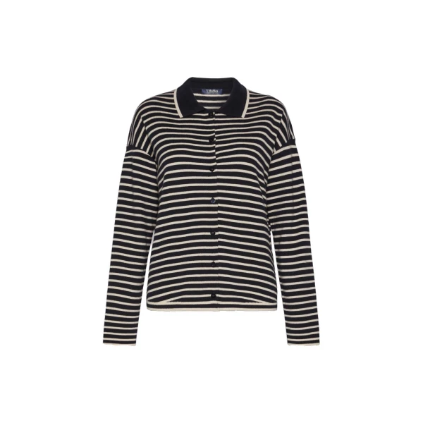 Max Mara Chiara Wool Cardigan in Ultramarine | Cardigan | Luxury Shoes 