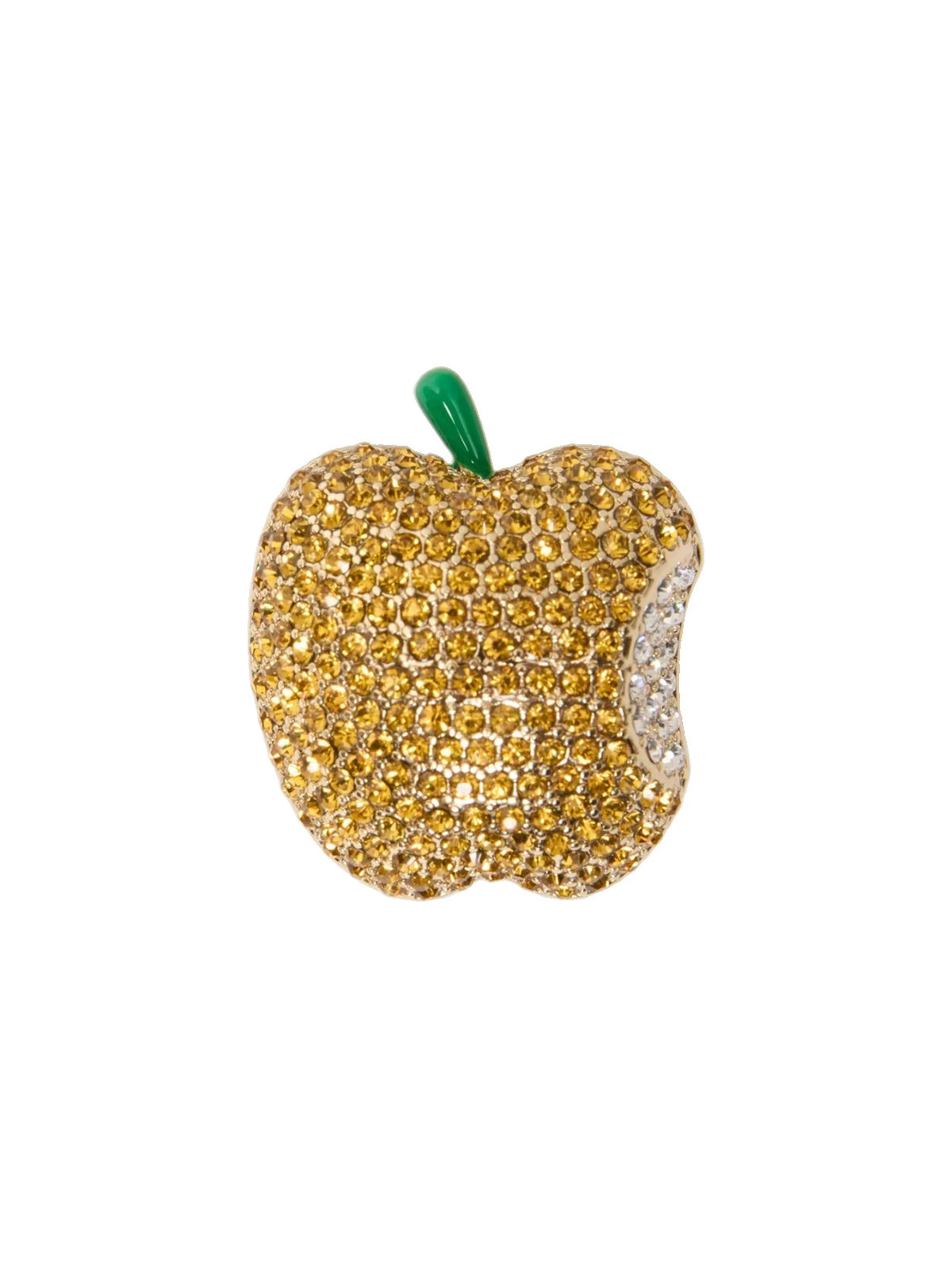 Max Mara Cicala Rhinestone Metal Brooch in Yellow Max Mara Cicala Rhinestone Metal Brooch in Yellow | Brooches & Pins | Luxury Shoes